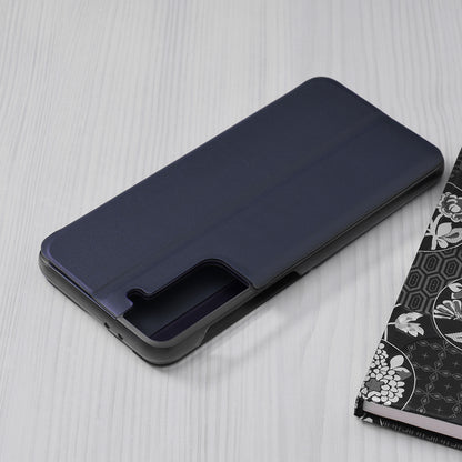Husa de protectie Techsuit eFold Series compatibila cu Samsung Galaxy S21, acoperire spate, albastru