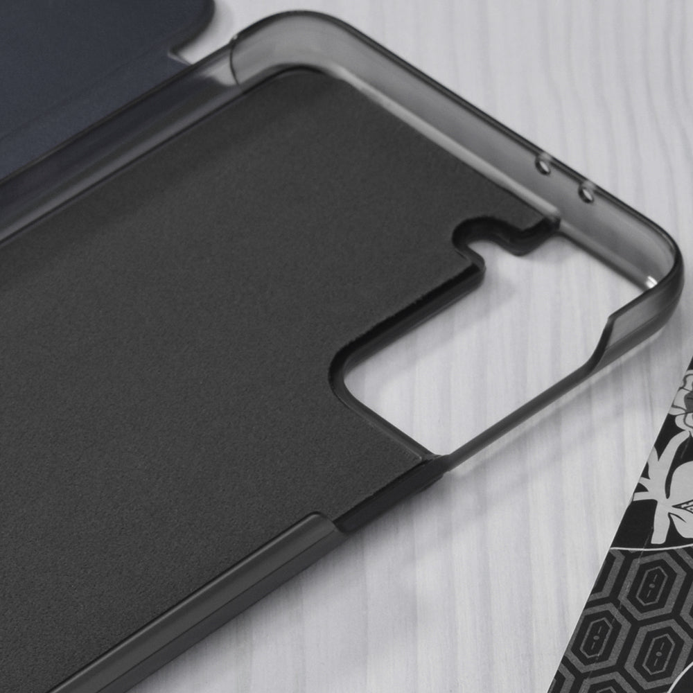 Husa de protectie Techsuit eFold Series compatibila cu Samsung Galaxy S21, acoperire spate, albastru
