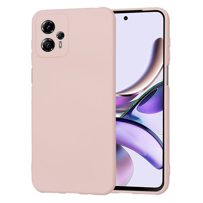 Husa de protectie Techsuit SoftFlex compatibila cu Motorola Moto G13, acoperire spate, roz pudra