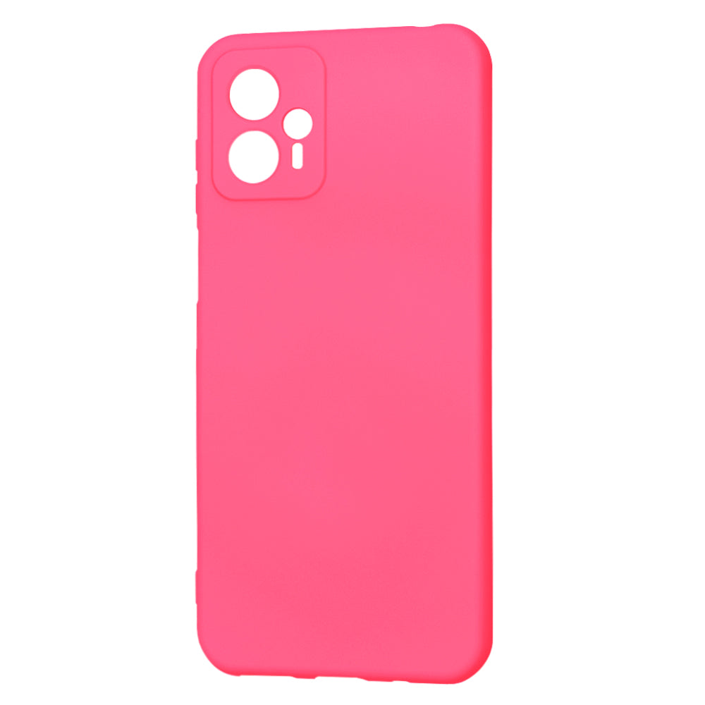 Husa de protectie Techsuit SoftFlex compatibila cu Motorola Moto G13, acoperire spate, roz neon