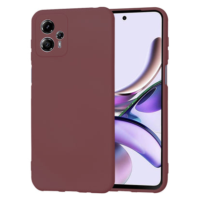 Husa de protectie Techsuit SoftFlex compatibila cu Motorola Moto G13, acoperire spate, visiniu