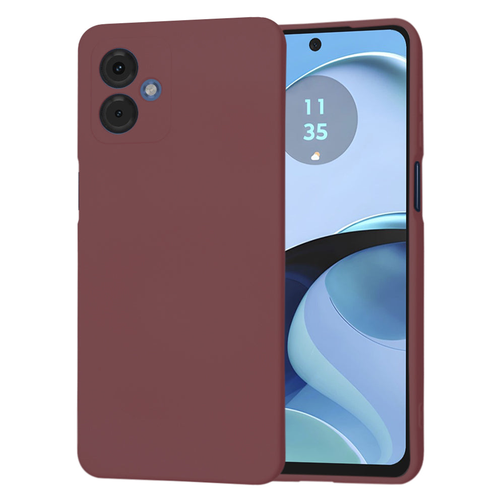 Husa de protectie Techsuit SoftFlex compatibila cu Motorola Moto G14, acoperire spate, visiniu