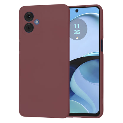 Husa de protectie Techsuit SoftFlex compatibila cu Motorola Moto G14, acoperire spate, visiniu