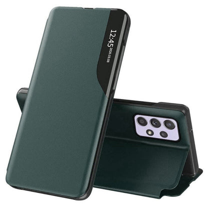 Husa de protectie Techsuit eFold Series compatibila cu Samsung Galaxy A52 4G, acoperire spate, verde inchis