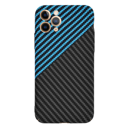 Husa de protectie Techsuit Carbonite FiberShell compatibila cu Apple iPhone 11 Pro , acoperire spate, albastru si negru