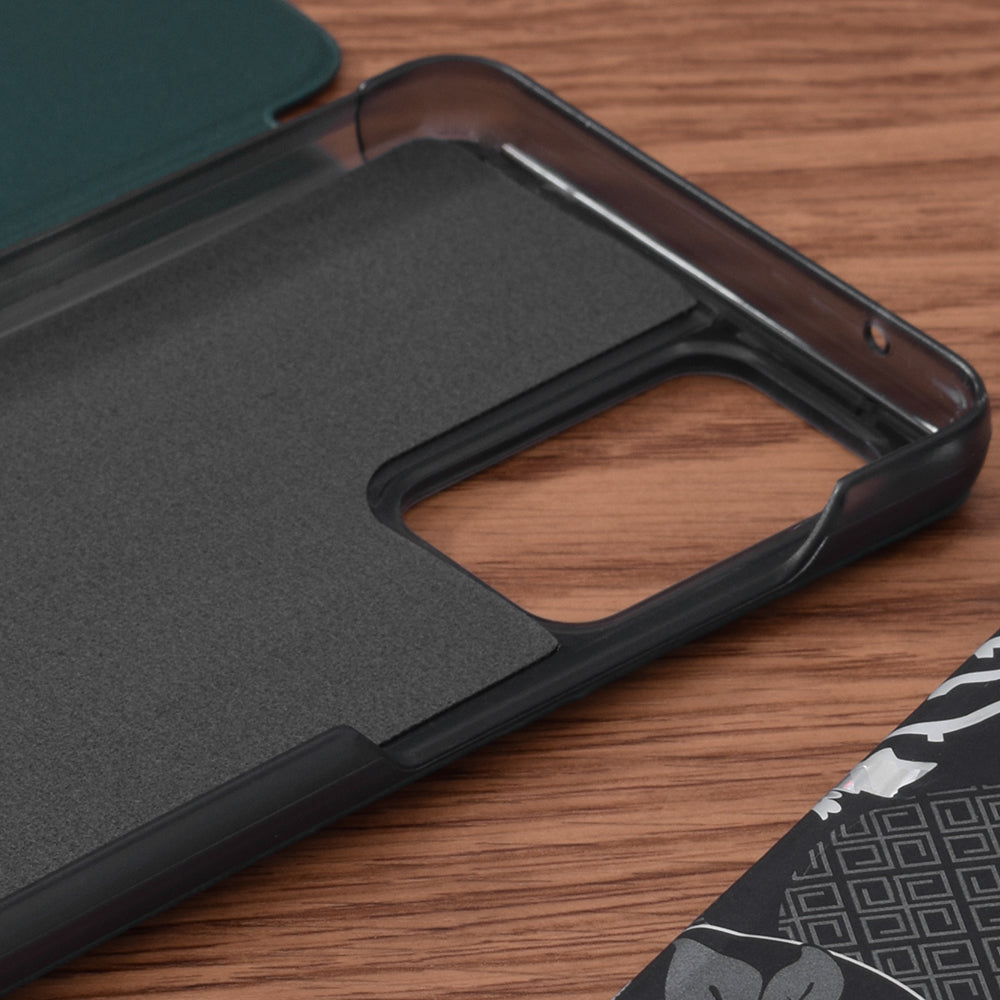 Husa de protectie Techsuit eFold Series compatibila cu Samsung Galaxy A52 4G, acoperire spate, verde inchis
