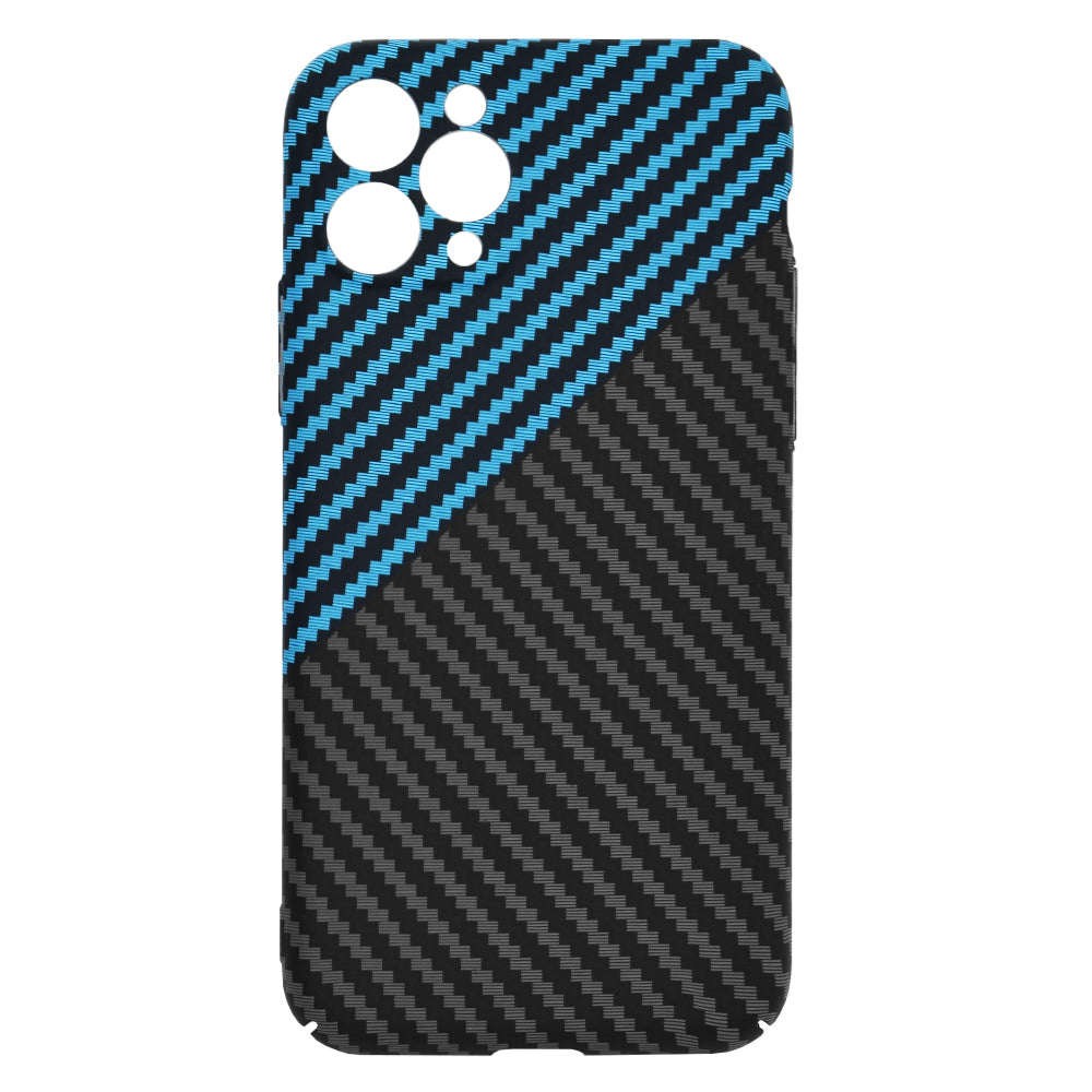 Husa de protectie Techsuit Carbonite FiberShell compatibila cu Apple iPhone 11 Pro , acoperire spate, albastru si negru