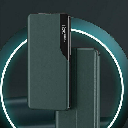 Husa de protectie Techsuit eFold Series compatibila cu Samsung Galaxy A52 4G, acoperire spate, verde inchis