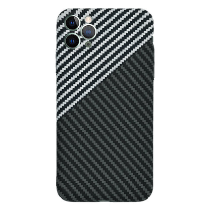 Husa de protectie Techsuit Carbonite FiberShell compatibila cu Apple iPhone 11 Pro Max , acoperire spate, argintiu si negru