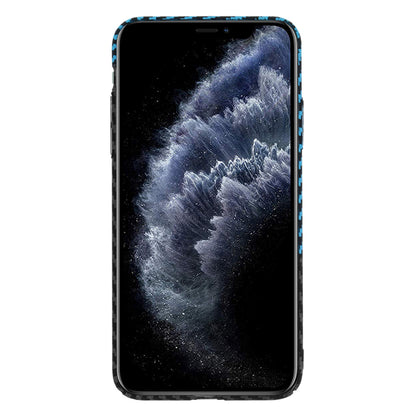 Husa de protectie Techsuit Carbonite FiberShell compatibila cu Apple iPhone 11 Pro Max , acoperire spate, albastru si negru