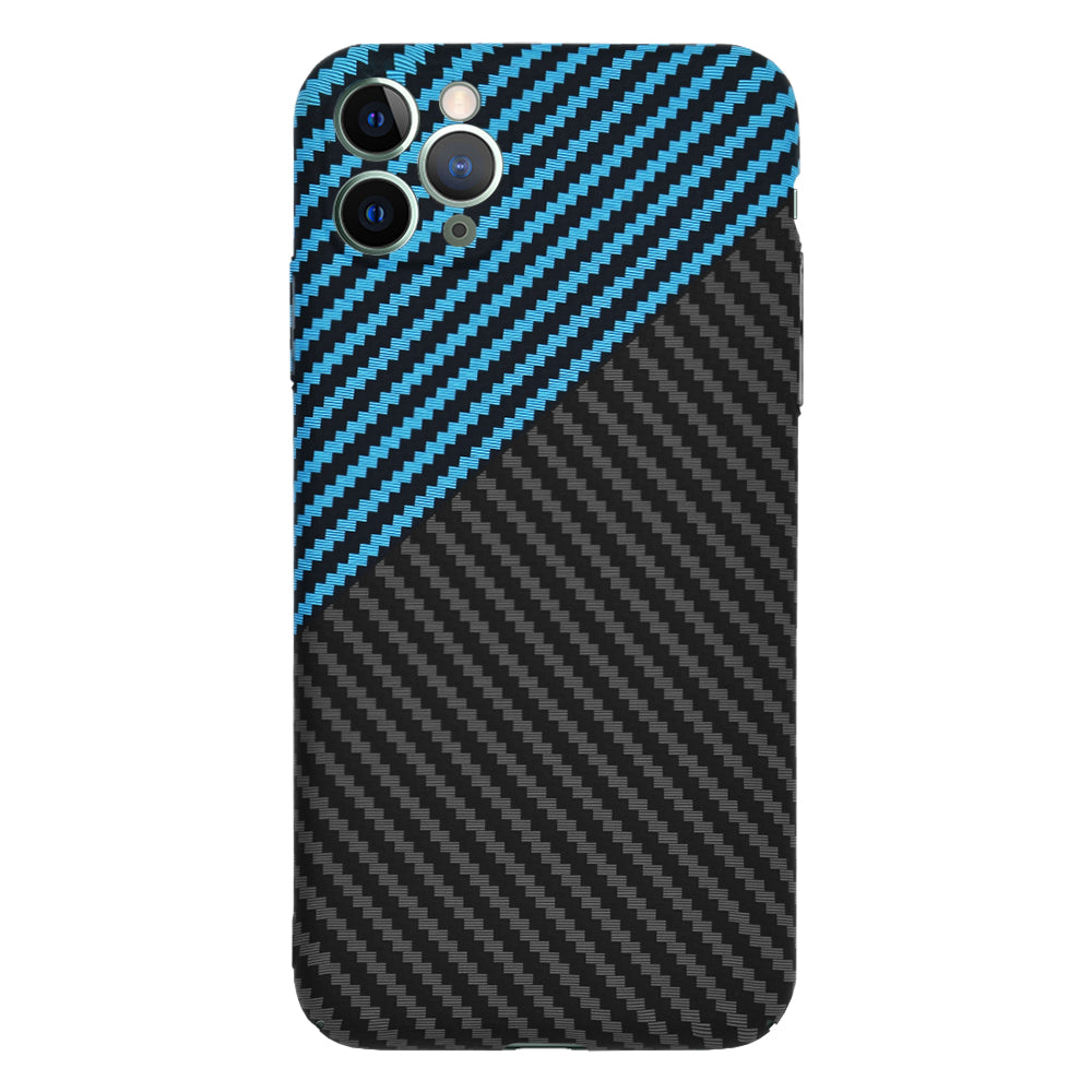 Husa de protectie Techsuit Carbonite FiberShell compatibila cu Apple iPhone 11 Pro Max , acoperire spate, albastru si negru