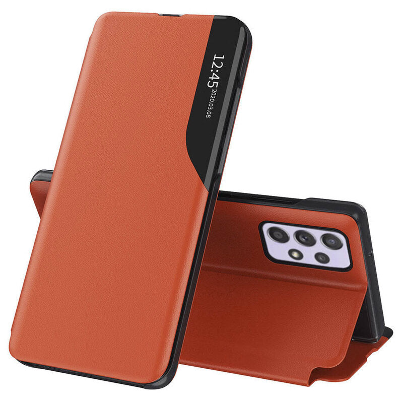 Husa de protectie Techsuit eFold Series compatibila cu Samsung Galaxy A52 4G, acoperire spate, oranj