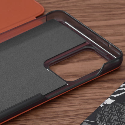 Husa de protectie Techsuit eFold Series compatibila cu Samsung Galaxy A52s 5G, acoperire spate, oranj