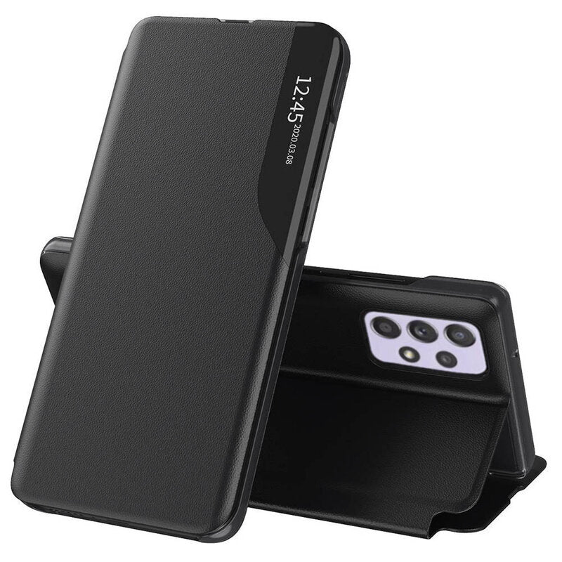 Husa de protectie Techsuit eFold Series compatibila cu Samsung Galaxy A52 4G, acoperire spate, negru