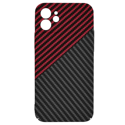 Husa de protectie Techsuit Carbonite FiberShell compatibila cu Apple iPhone 12 , acoperire spate, rosu si negru