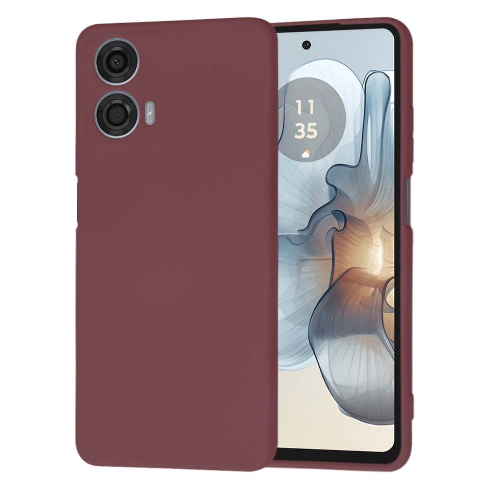Husa de protectie Techsuit SoftFlex compatibila cu Motorola Moto G24 Power, acoperire spate, visiniu