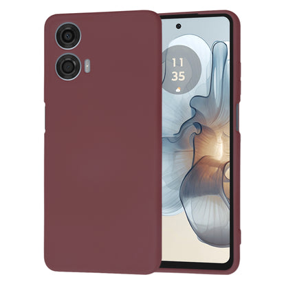 Husa de protectie Techsuit SoftFlex compatibila cu Motorola Moto G24 Power, acoperire spate, visiniu