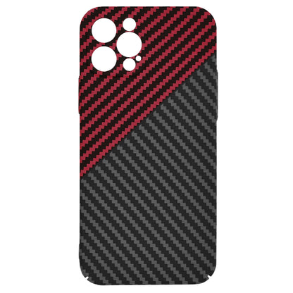 Husa de protectie Techsuit Carbonite FiberShell compatibila cu Apple iPhone 12 Pro , acoperire spate, rosu si negru