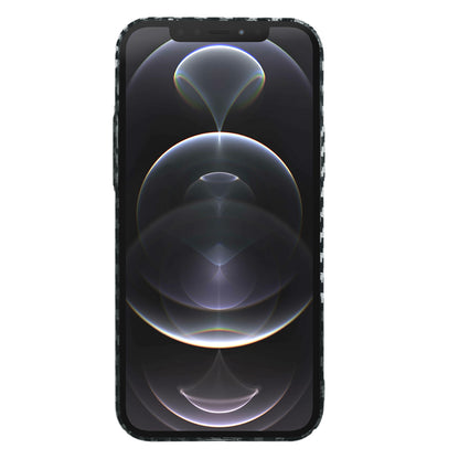 Husa de protectie Techsuit Carbonite FiberShell compatibila cu Apple iPhone 12 Pro , acoperire spate, argintiu si negru