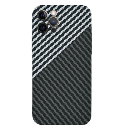Husa de protectie Techsuit Carbonite FiberShell compatibila cu Apple iPhone 12 Pro , acoperire spate, argintiu si negru