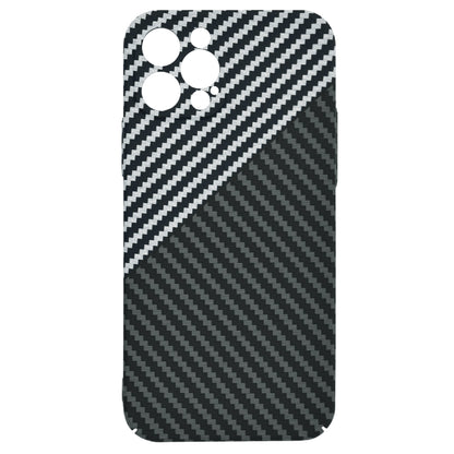 Husa de protectie Techsuit Carbonite FiberShell compatibila cu Apple iPhone 12 Pro , acoperire spate, argintiu si negru