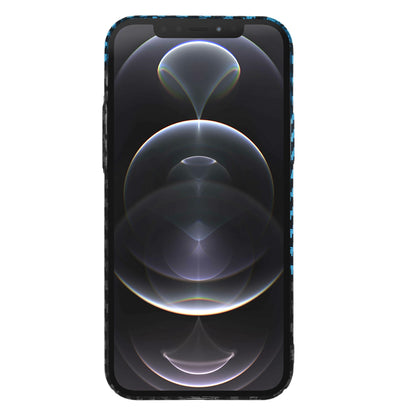 Husa de protectie Techsuit Carbonite FiberShell compatibila cu Apple iPhone 12 Pro , acoperire spate, albastru si negru