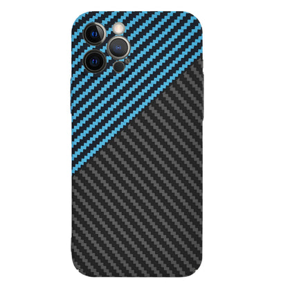 Husa de protectie Techsuit Carbonite FiberShell compatibila cu Apple iPhone 12 Pro , acoperire spate, albastru si negru