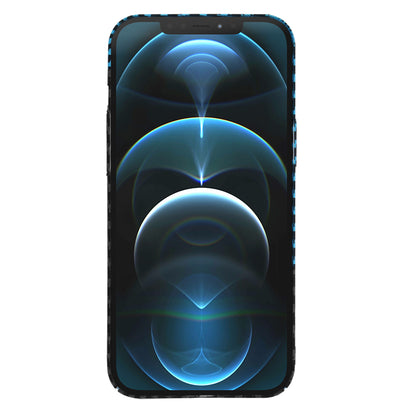 Husa de protectie Techsuit Carbonite FiberShell compatibila cu Apple iPhone 12 Pro Max , acoperire spate, albastru si negru