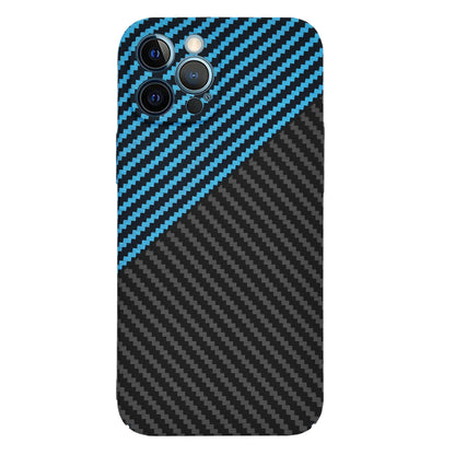 Husa de protectie Techsuit Carbonite FiberShell compatibila cu Apple iPhone 12 Pro Max , acoperire spate, albastru si negru