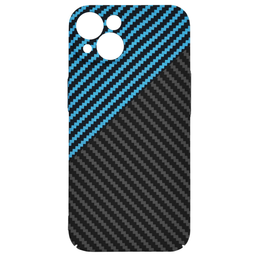 Husa de protectie Techsuit Carbonite FiberShell compatibila cu Apple iPhone 13 , acoperire spate, albastru si negru