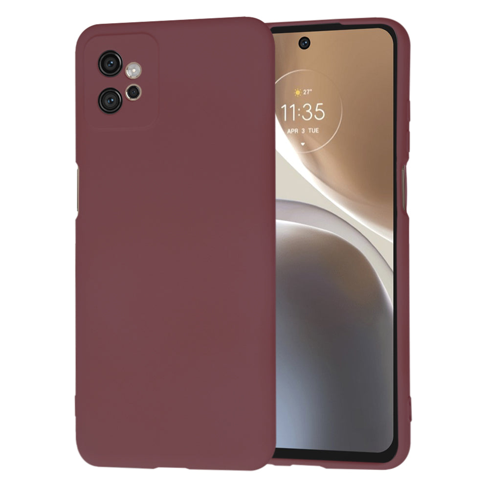 Husa de protectie Techsuit SoftFlex compatibila cu Motorola Moto G32, acoperire spate, visiniu