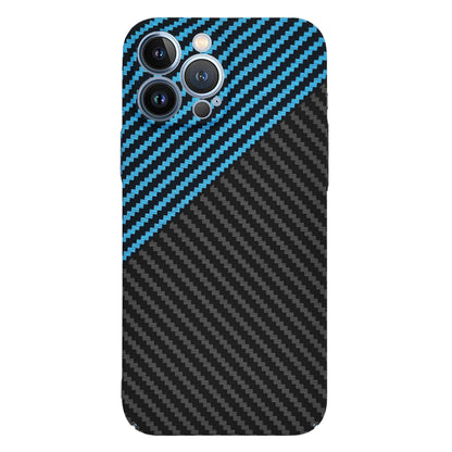 Husa de protectie Techsuit Carbonite FiberShell compatibila cu Apple iPhone 13 Pro Max , acoperire spate, albastru si negru