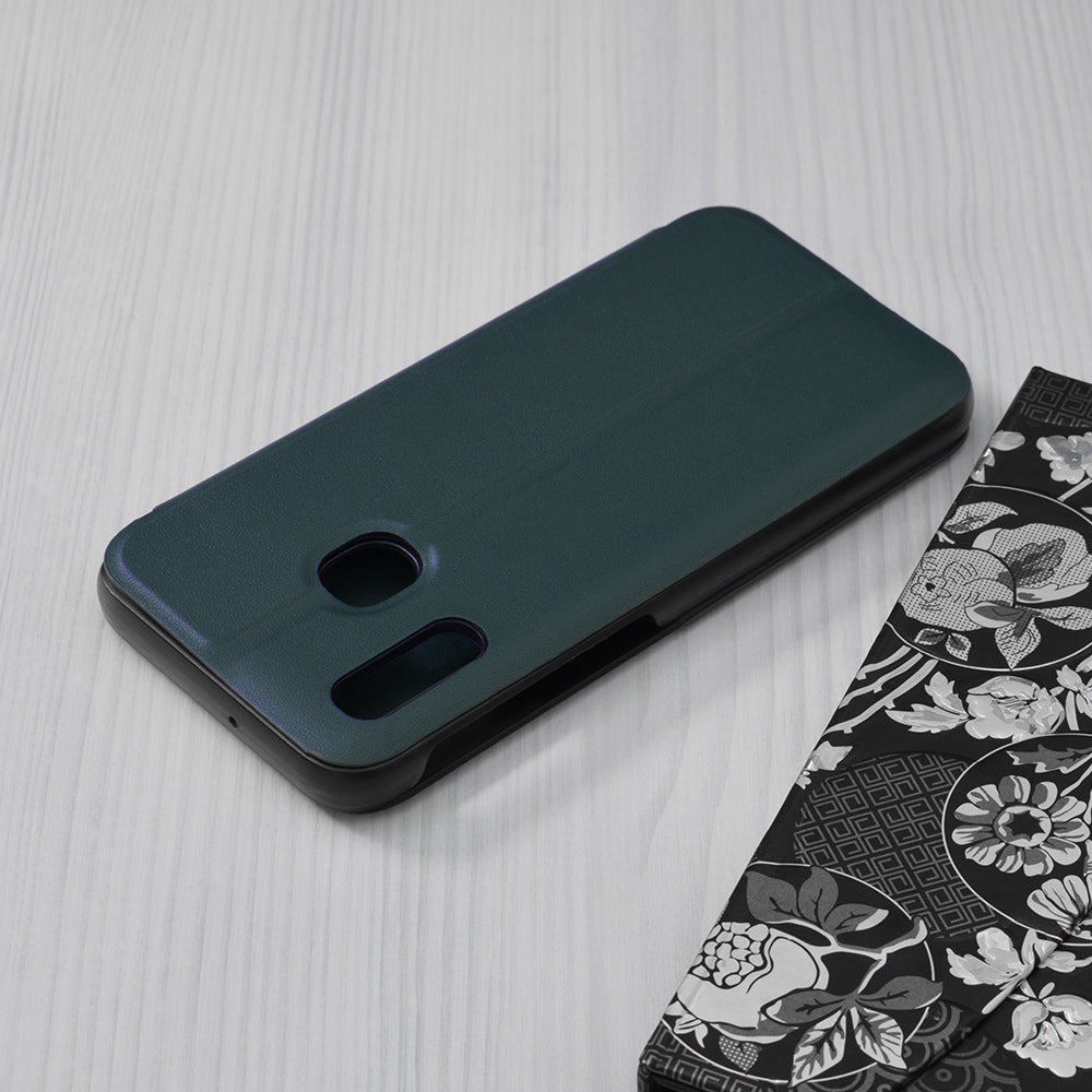 Husa de protectie Techsuit eFold Series compatibila cu Samsung Galaxy A20e, acoperire spate, verde inchis