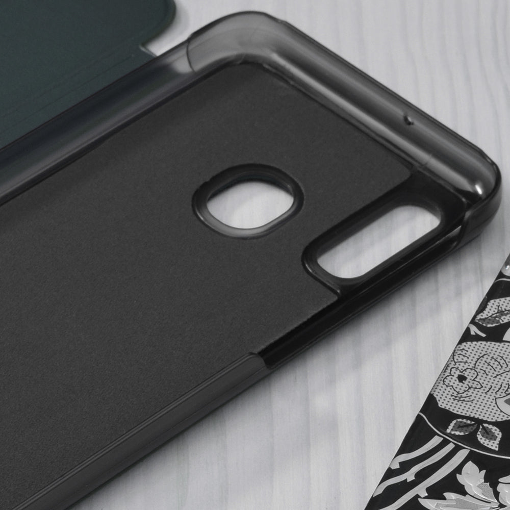 Husa de protectie Techsuit eFold Series compatibila cu Samsung Galaxy A20e, acoperire spate, verde inchis