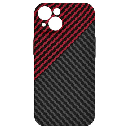 Husa de protectie Techsuit Carbonite FiberShell compatibila cu Apple iPhone 14 , acoperire spate, rosu si negru