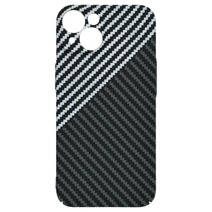 Husa de protectie Techsuit Carbonite FiberShell compatibila cu Apple iPhone 14 , acoperire spate, argintiu si negru