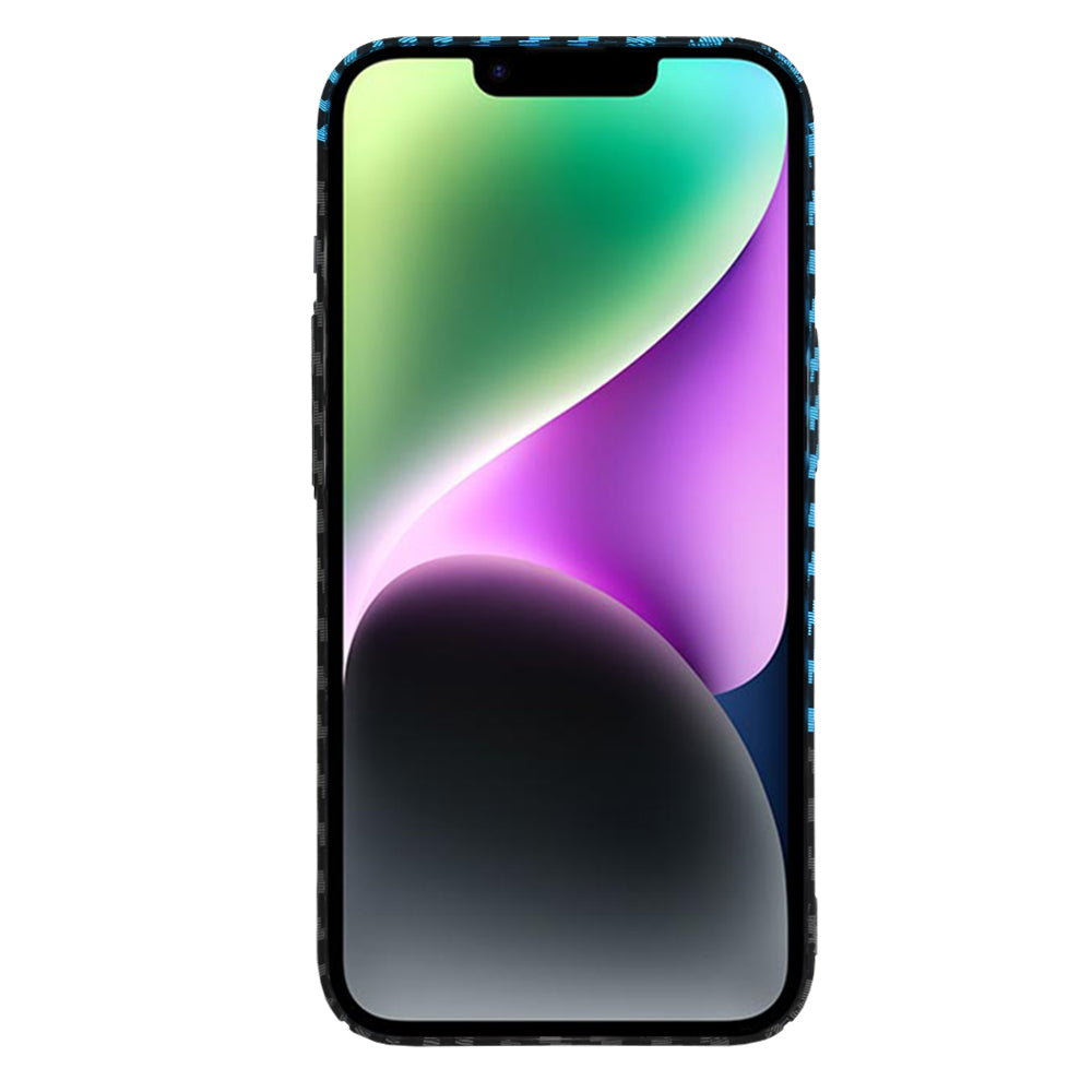Husa de protectie Techsuit Carbonite FiberShell compatibila cu Apple iPhone 14 , acoperire spate, albastru si negru