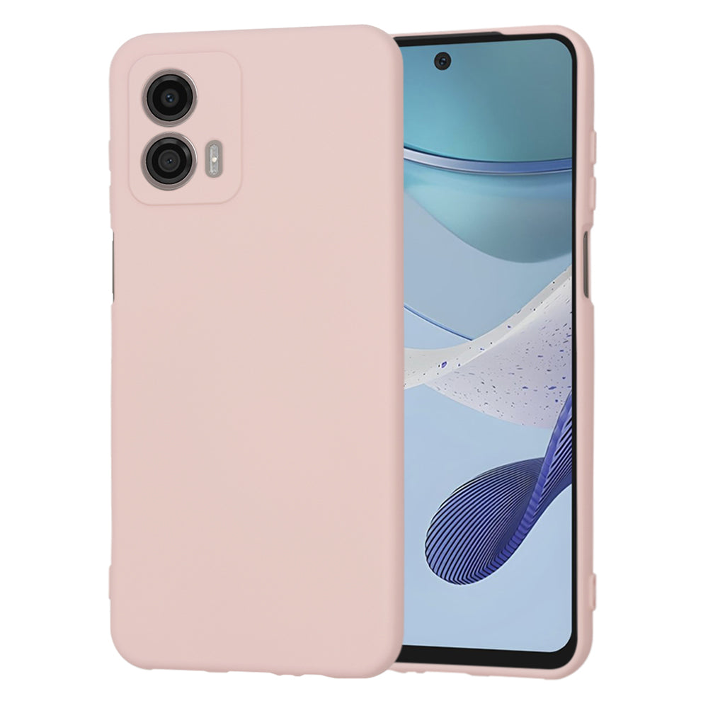 Husa de protectie Techsuit SoftFlex compatibila cu Motorola Moto G53, acoperire spate, roz pudra