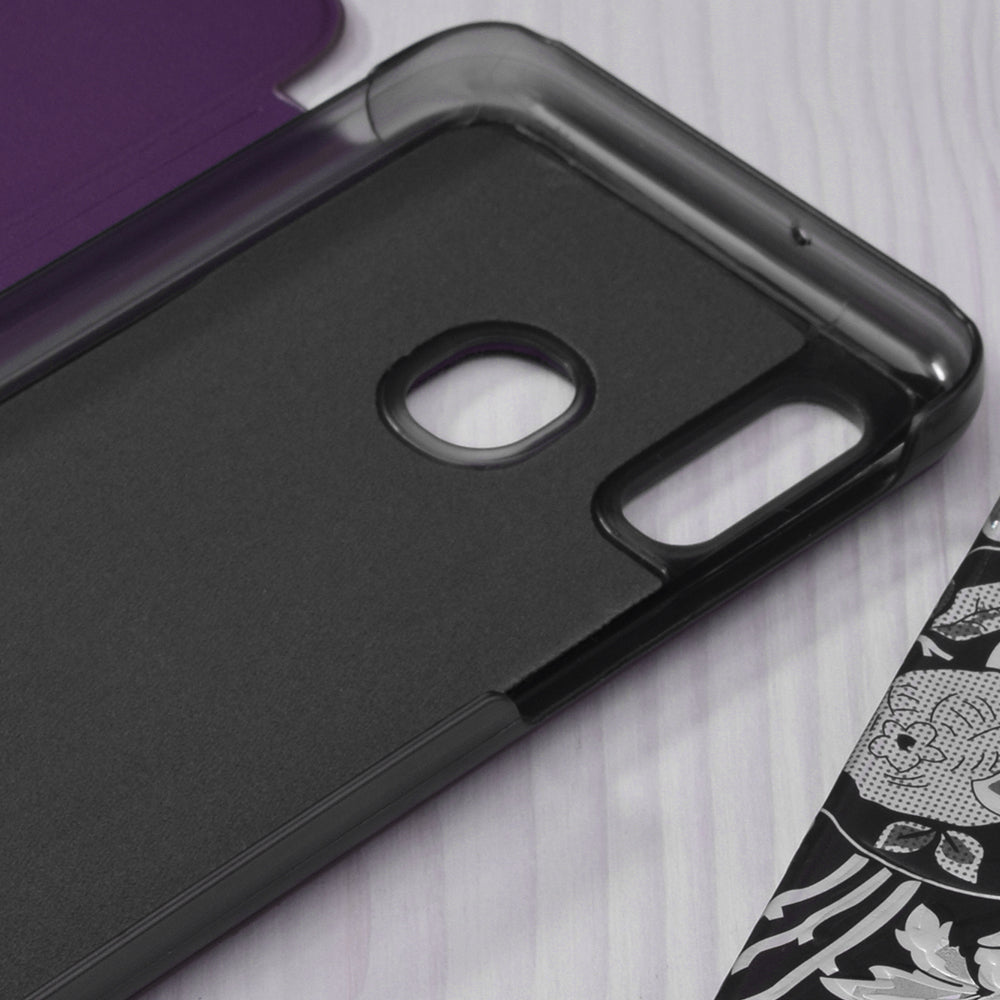 Husa de protectie Techsuit eFold Series compatibila cu Samsung Galaxy A20e, acoperire spate, mov