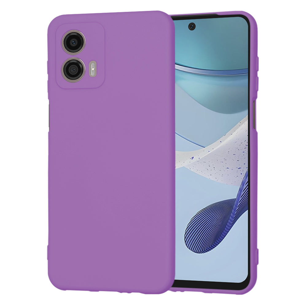 Husa de protectie Techsuit SoftFlex compatibila cu Motorola Moto G53, acoperire spate, mov