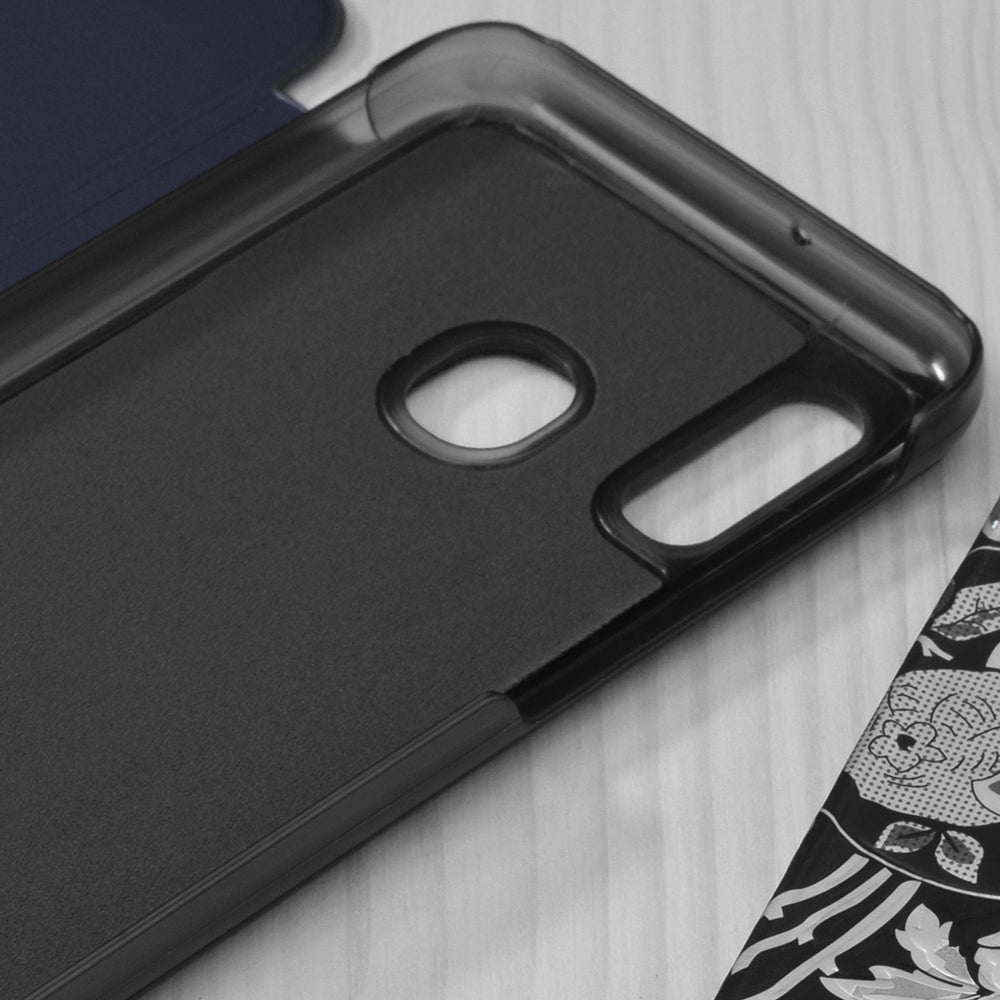Husa de protectie Techsuit eFold Series compatibila cu Samsung Galaxy A20e, acoperire spate, albastru