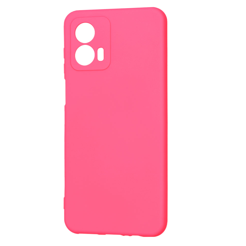 Husa de protectie Techsuit SoftFlex compatibila cu Motorola Moto G53, acoperire spate, roz neon