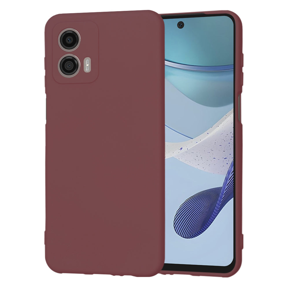 Husa de protectie Techsuit SoftFlex compatibila cu Motorola Moto G53, acoperire spate, visiniu