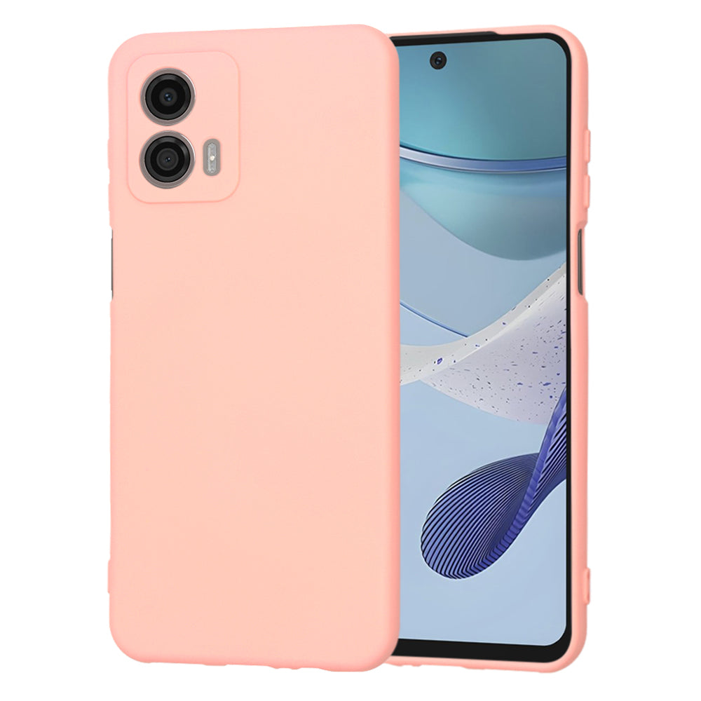 Husa de protectie Techsuit SoftFlex compatibila cu Motorola Moto G53, acoperire spate, roz deschis