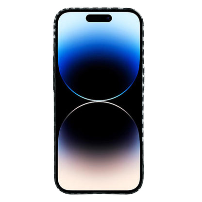 Husa de protectie Techsuit Carbonite FiberShell compatibila cu Apple iPhone 14 Pro , acoperire spate, argintiu si negru