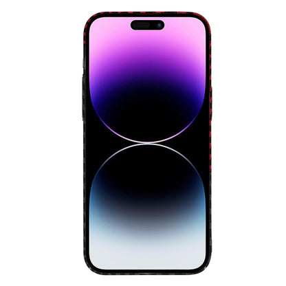 Husa de protectie Techsuit Carbonite FiberShell compatibila cu Apple iPhone 14 Pro Max , acoperire spate, rosu si negru