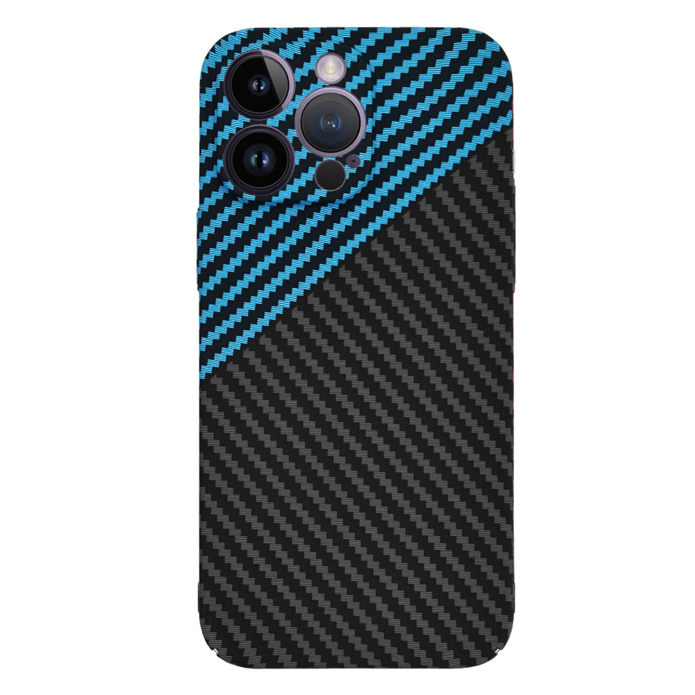 Husa de protectie Techsuit Carbonite FiberShell compatibila cu Apple iPhone 14 Pro Max , acoperire spate, albastru si negru