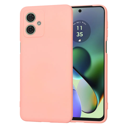 Husa de protectie Techsuit SoftFlex compatibila cu Motorola Moto G54, acoperire spate, roz deschis