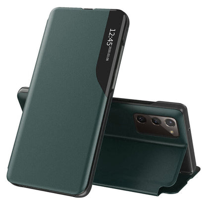 Husa de protectie Techsuit eFold Series compatibila cu Samsung Galaxy S20 FE 4G, acoperire spate, verde inchis