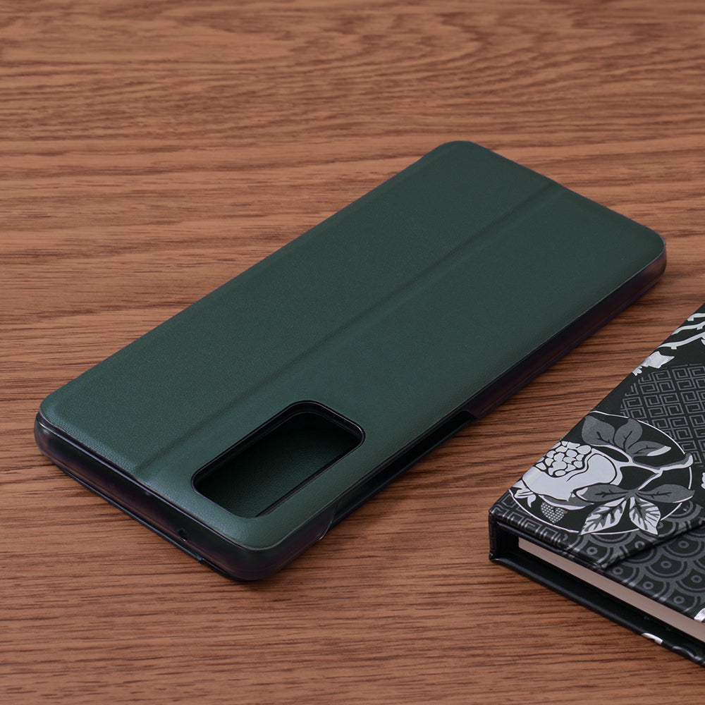 Husa de protectie Techsuit eFold Series compatibila cu Samsung Galaxy S20 FE 5G, acoperire spate, verde inchis